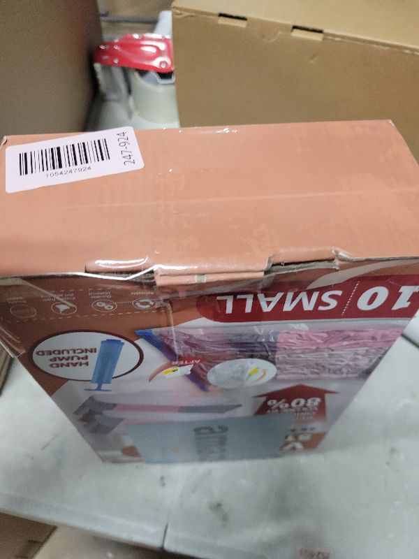 Photo 1 of 10 Small Vacuum Storage Bags with Travel Hand Pump, Small Vacuum Seal Bags for Clothing, Space Saver Bags for Clothes