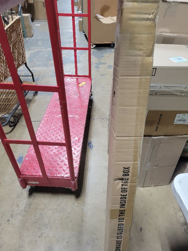 Photo 1 of 1" Curtain Rod Telescoping Single Drapery Rod 72-144 Inches, With Square Heavy Duty Aluminum Alloy Finials, Matte Black