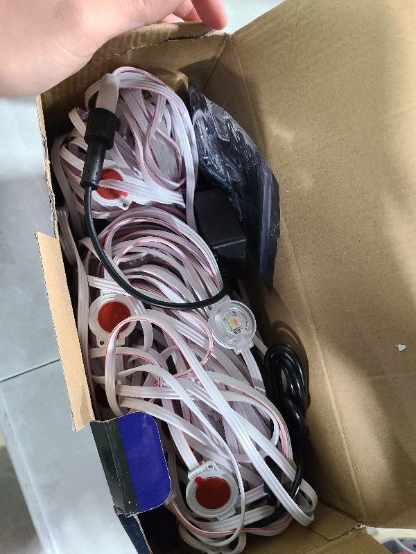 Photo 1 of 200FT Permanent Outdoor Lights for House,Waterproof Smart RGB LED Eaves Lights?permanent outdoor lights with App/Remote Control,Music synchronisation?for House,Halloween,Roof,Christmas Decorations