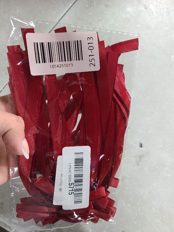 Photo 1 of 20 Pcs Burgundy Bow Cake Toppers, Elegant Wedding Cupcake Decorations, Fall Christmas Birthday Party Decor Supplies