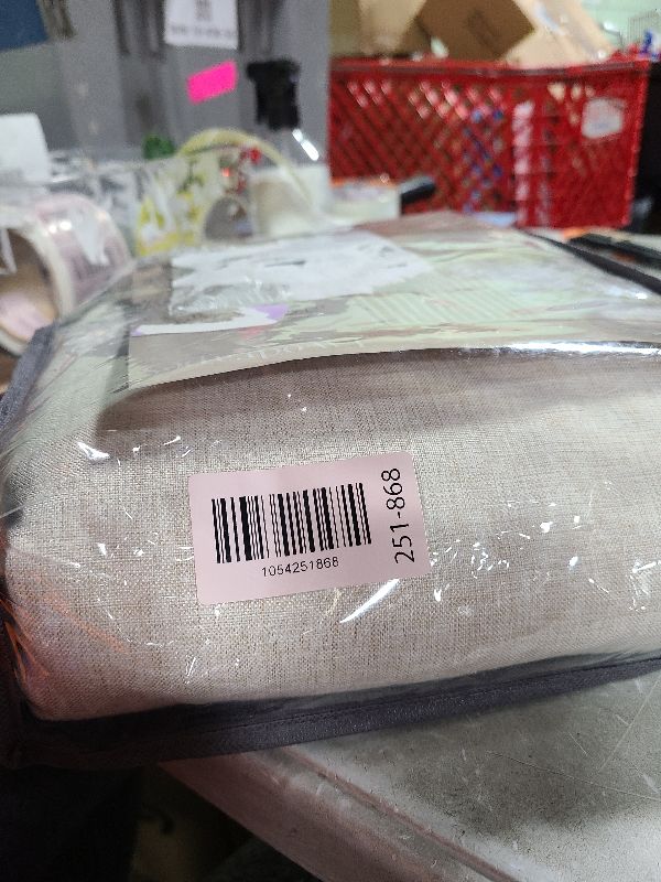 Photo 1 of 102 Inches Long Pinch Pleated Linen Blackout Curtains for Bedroom Back Tab Track Memory Trained Shape Farmhouse Light Blocking Curtains 102 Inch Length for Living Dining Room Darkening Drapes Cream