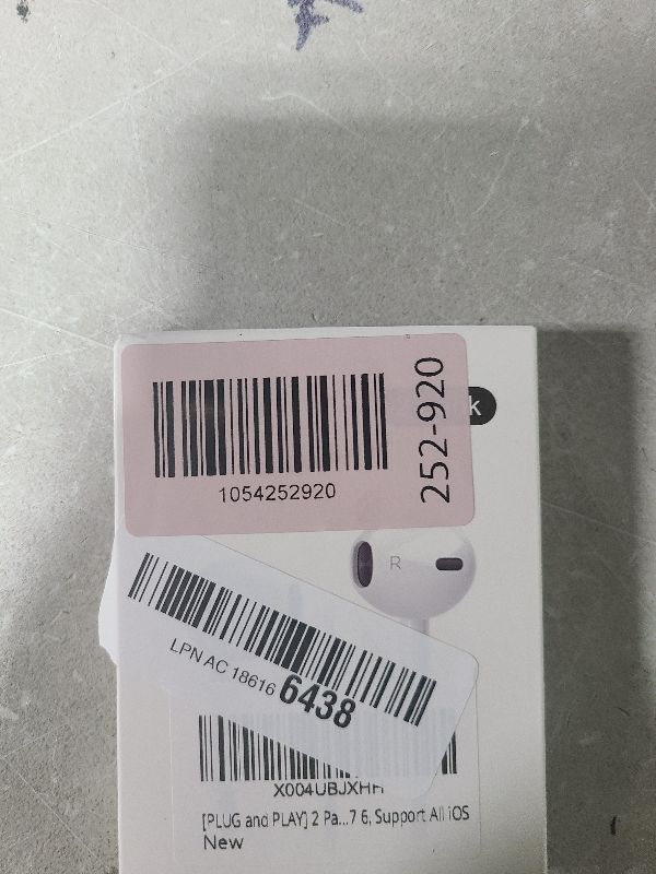 Photo 1 of [PLUG and PLAY] 2 Pack Wired Headphones for iPhone Earbuds with Built-in Microphone & Volume Control HiFi Stereo Nosie Reduction Earphones for iPhone 14 13 12 11 Pro Max XS XR X 8 7 6, Support All iOS