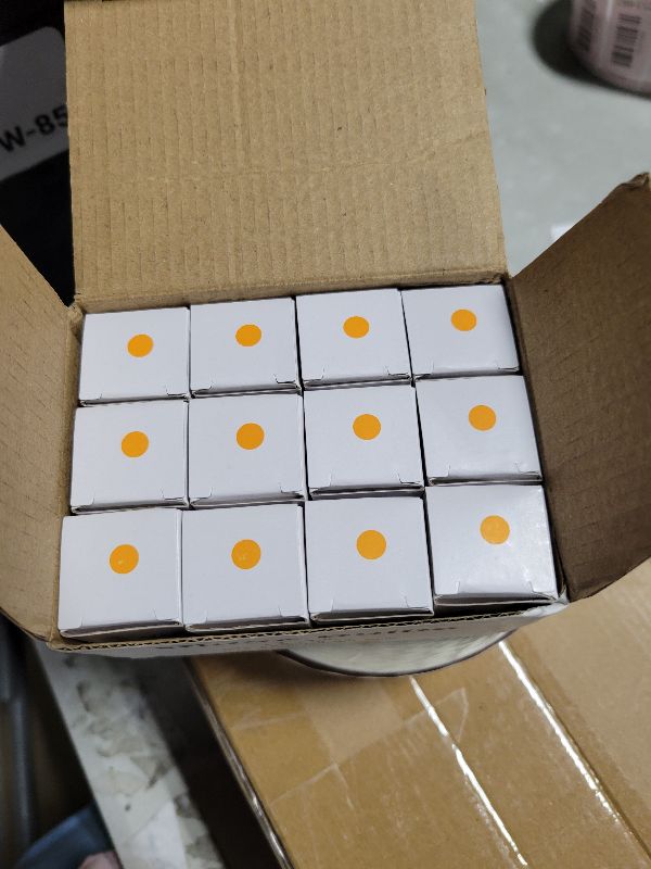 Photo 1 of 12 Pack C7 Orange Light Bulb Ceramic Incandescent 7 Watt E12 Base C7 Night Light Colored Bulb Candelabra Based Orange Bulb Halloween Bulb