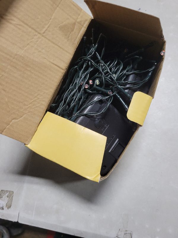 Photo 1 of 4-pack Red and White Solar Christmas Lights Outdoor Waterproof, 400LED 132FT Solar Powered LED String Lights Green Wire with 8 Modes Solar Fairy Lights for Xmas Tree Party Wedding Garden Fence Decor