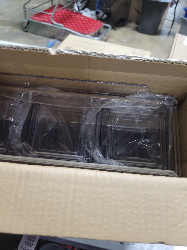 Photo 1 of 10 Pack Refrigerator Pantry Organizer Bins, Stackable Fridge Organizer Bins with Lids, Clear Plastic Food Storage Bins for Kitchen, Countertops, Cabinets, Fridge, Drinks, Fruits, Vegetable, Cereals