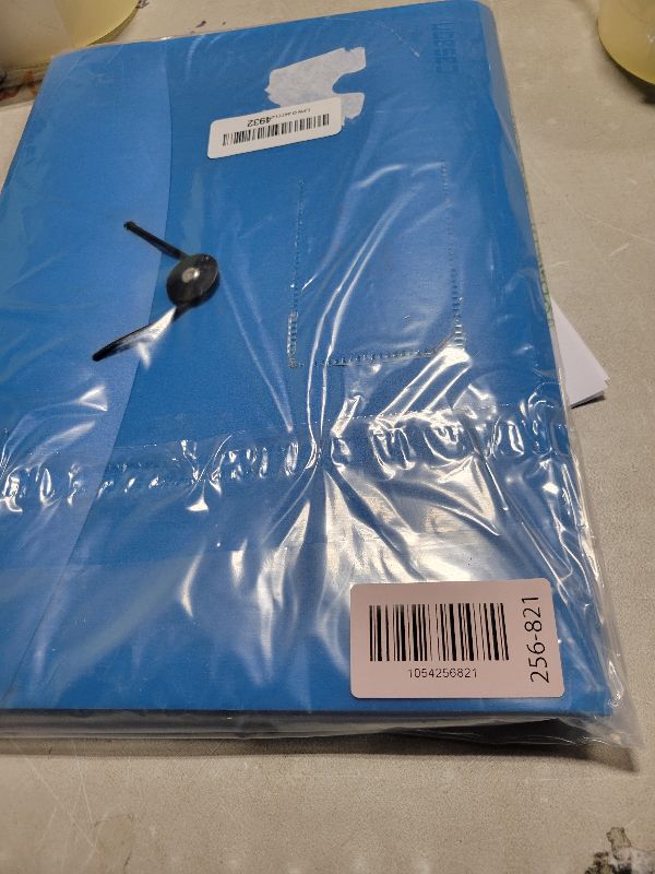 Photo 1 of 13 Pocket Expanding File Folder Accordian File Organizer, A4 Letter Size Paper Document Receipt Holder for School Office Supplies, Blue