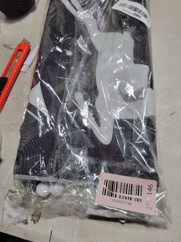 Photo 1 of 2 Pieces Welcome Christmas Banners Christmas Hanging Porch Sign Black Color Merry Christmas Outdoor Sign for Home Wall Indoor Outdoor Party