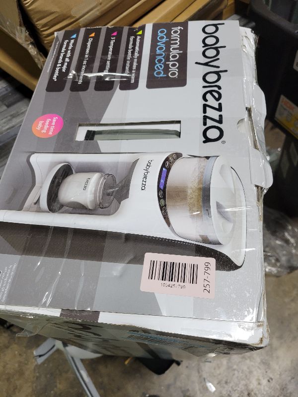 Photo 3 of Baby Brezza New and Improved Formula Pro Advanced Formula Dispenser Machine - Automatically Mix a Warm Formula Bottle Instantly - Easily Make Bottle with Automatic Powder Blending, White