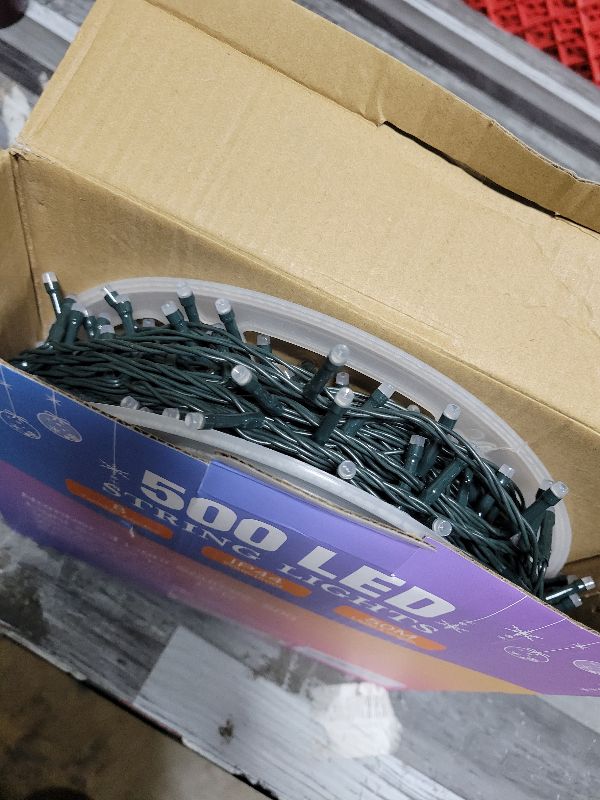 Photo 1 of 164 FT 500 LED Christmas String Lights, Waterproof RGB String Lights with Remote Control& Timer Function, 24 Colors Changing Fairy Lights for Indoor Outdoor Room Wall Christmas Tree Party Decoration