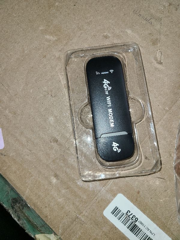 Photo 1 of 4G LTE WiFi Router for Mobile Hotspot (B1/B3/B5 FDD, B1 WCDMA) | USB Plug and Play, Connects Up to 10 Users | Stable Internet for Laptops, PCs, and Phones with Micro SIM Card