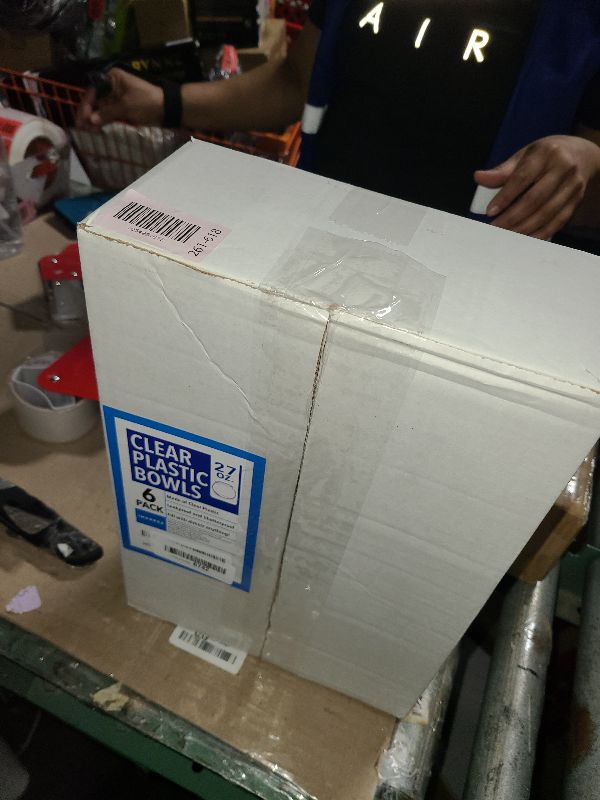 Photo 1 of [6 Pack] 27 Ounce Largest Mini Plastic Fish Bowls for Decoration - Fun Sized Fish Bowls for Drinks to Start the Party - Clear Vase for Stunning Centerpieces - Set - Craft Vase Round Clear