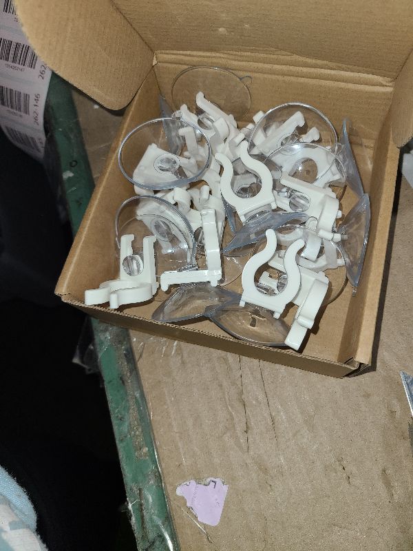 Photo 1 of 16 Pieces Window Candle Holder Clamps Candle Suction Cups Holder Suction Cups with Clamps for Christmas Party Candle Lamp