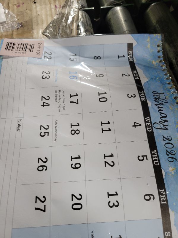 Photo 1 of 2026 Calendar - 2026 Wall Calendar 3 Month Display (Folded in a Month), Jan. 2026 - Dec. 2026, 11" x 26", 3 Month Calendar Vertical with Thick Paper, Perfect for Organizing & Planning