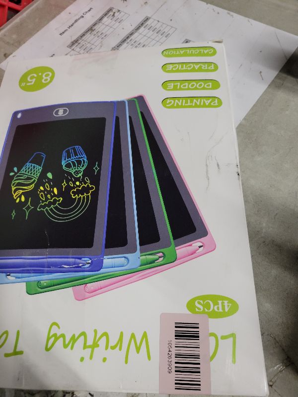Photo 1 of 4 Pack LCD Writing Tablet for Kids, 8.5 Inch Colorful Doodle Board Drawing Tablet, Educational Learning Toys Birthday Gifts for Boys Girls Age 3 4 5 6 7 8