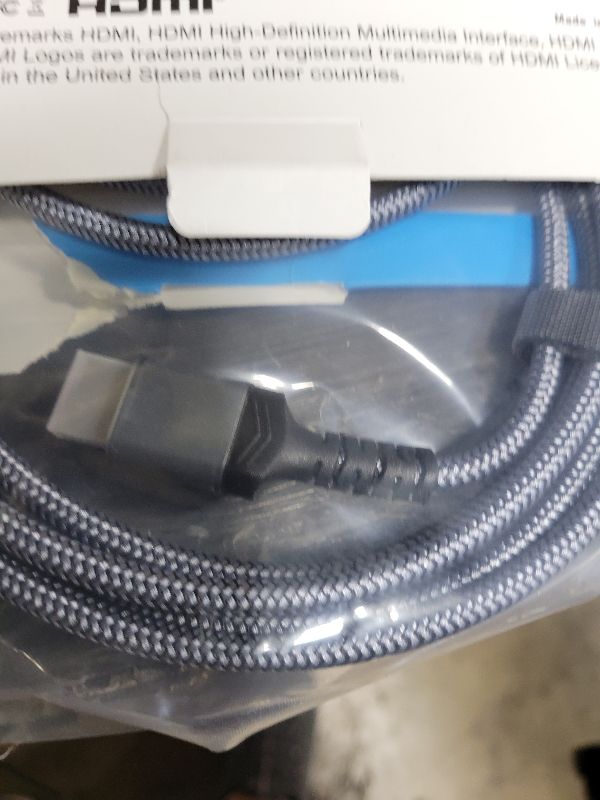 Photo 1 of 10K 8K HDMI 2.1 Cable 1-Pack 6.6FT, Highwings Certified 48Gbps Ultra High Speed Slim HDMI Cord,Support 4K@120Hz 8K@60Hz, HDCP 2.2&2.3, Dynamic HDR,eARC,DTS:X, Compatible with Roku TV/HDTV/PS5/Blu-ray