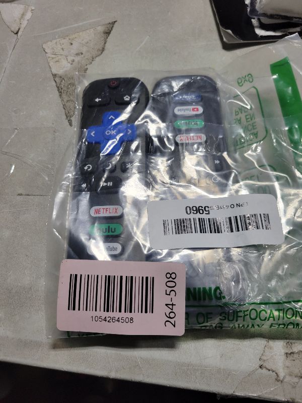 Photo 1 of (Pack of 2) Replacement Remote Control Only for Roku TV, Compatible for TCL Roku/Hisense Roku/Onn Roku/Sharp Roku/Element Roku/Westinghouse Roku/Philips Roku Smart TVs (Not for Roku Stick and Box)