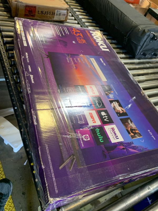 Photo 1 of Roku Smart TV 2025 – 43-Inch Select Series, 4K HDR TV – RokuTV with Enhanced Voice Remote – Flat Screen LED Television with Wi-Fi for Streaming Live Local News, Sports, Family Entertainment