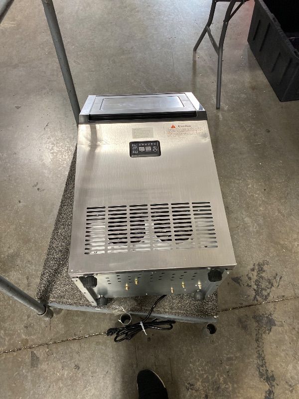 Photo 1 of FACTORY SEALED
Commercial Ice Maker Machine with 50 lbs Storage Bin, 160 lbs/24H, Dual Water Inlet Options, Under Counter Freestanding Ice Maker for Home, Bar, Support 5-Gallon Bottle Water & Tap Water