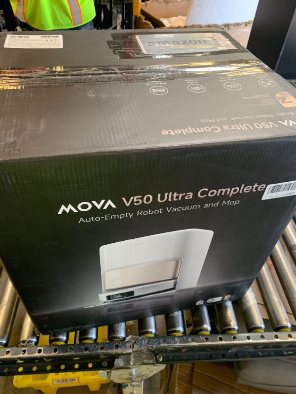 Photo 1 of Mova V50 Ultra Complete Robot Vacuum and Mop Self-Cleaning, 24,000 Pa Suction, Liftable Navigation with Obstacle Overcoming and Warm Water Mopping with DuoSolution System Designed for Pets