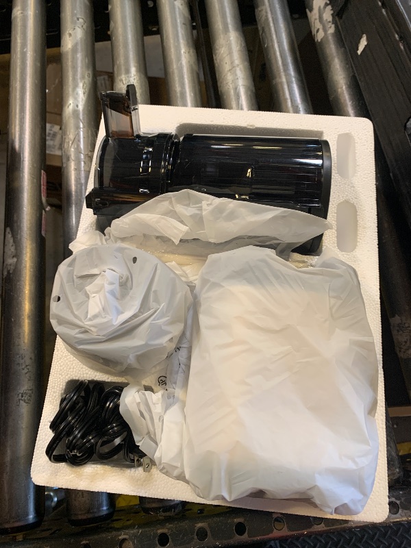 Photo 1 of Juicer Machines, 100 Watts Cold Press Juicer with Wide Chute, Slow Masticating Juicers, High Juice Yield fit Whole Fruits & Vegetables, Easy to Clean