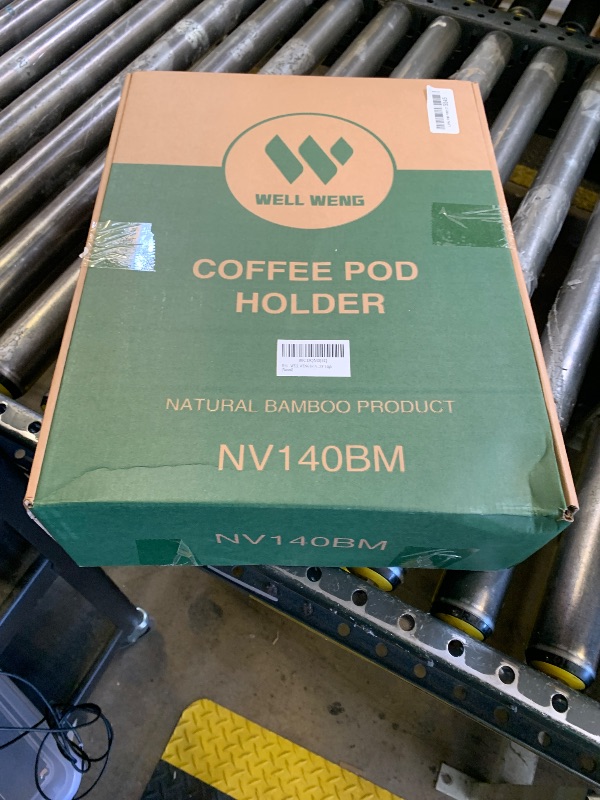 Photo 1 of WELL WENG for Nespresso Vertuo Capsules (NV140) - Premium Bamboo Coffee Pod Drawer, 40 Big or 52 Small Vertuoline Pods Organizer Holder - 10.8"Wx15.6"Dx3.9"H (Natural)