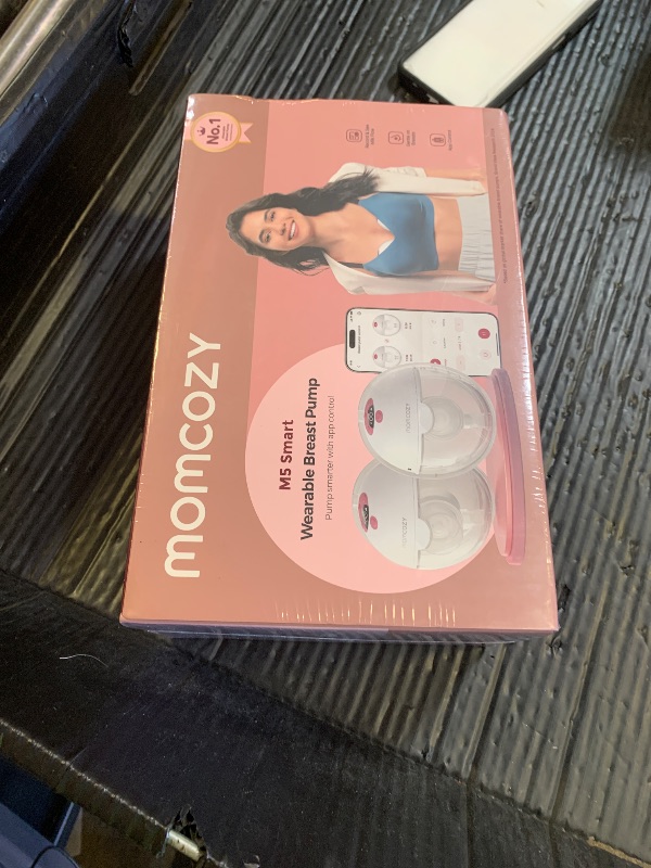 Photo 1 of Momcozy M5 Smart APP Controlled Wearable Breast Pump, Hands-Free Wireless Electric Pump, 3 Modes 9 Suction Levels, BPA-Free, Portable Lightweight, 24mm Flange, 2-Pack Cozy Red (factory sealed) 