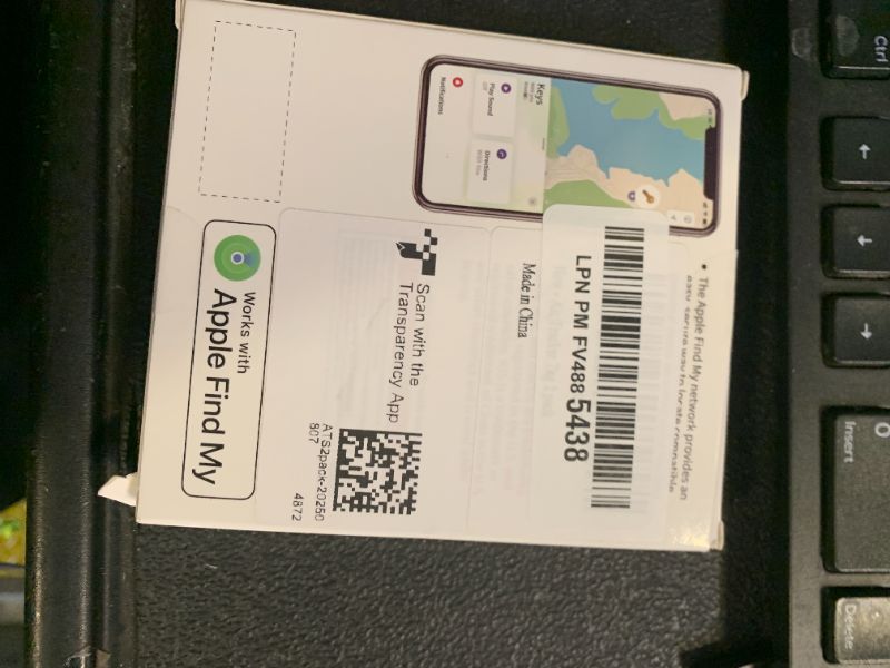 Photo 1 of Air Tracker Tag 2 Pack [Apple MFi Certified] with Find My(iOS Only), Key Finder with No App Needed, Waterproof, 365-Day Standby,Wallet Key Bag Luggage Tracker