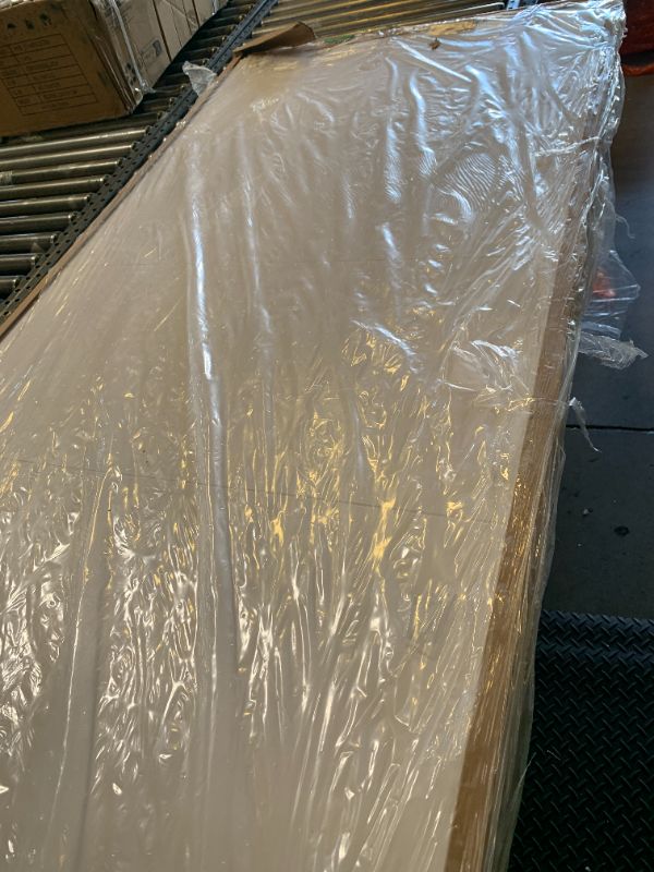 Photo 1 of JUBEST 36"x84" Concealed Sliding Barn Door with Horizontal Groove and Soft Close Hardware Kit, White Flush Hidden Door for Opening 32"-34"x80", Waterproof and Smooth Sliding, for Interior Using