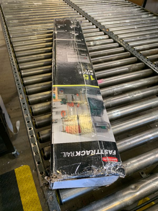 Photo 1 of Rubbermaid 15-Piece FastTrack Garage Wall-Mounted Storage Kit, 4 Rails and 11 Hooks, for Home/House/Tool/Sports/Equipment/Utility Purposes