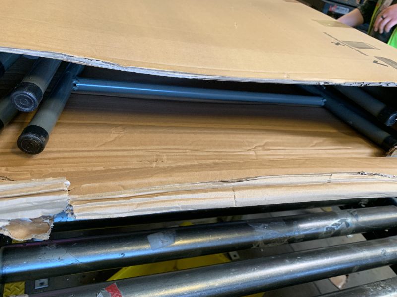 Photo 1 of Ayearparty 2 Sets 32in High Top Round Folding Cocktail Table Indoor Outdoor Parties BBQs Weddings Events White Bar Height Tables with 32"x43" Spandex Stretch Black Table Covers