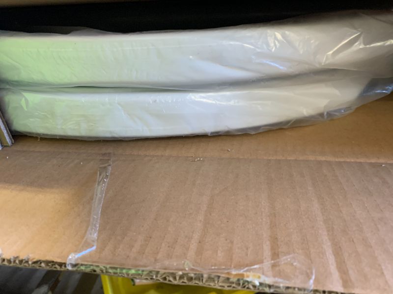 Photo 1 of Ayearparty 2 Sets 32in High Top Round Folding Cocktail Table Indoor Outdoor Parties BBQs Weddings Events White Bar Height Tables with 32"x43" Spandex Stretch Black Table Covers