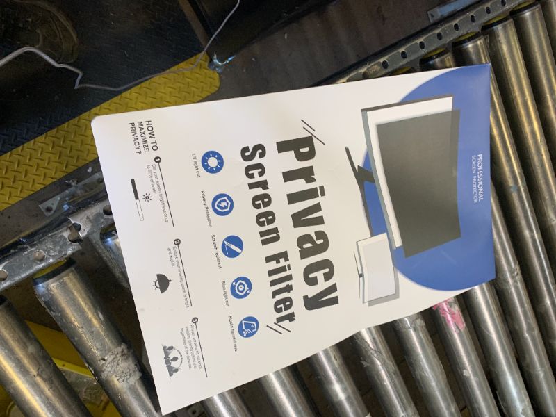 Photo 1 of [2-Pack] 24 Inch Privacy Screen for Computer Monitor 16:9 Aspect Ratio, Eye Protection Anti Blue Light Glare Shield, 24inch Removable Black Blackout Anti Spy Desktop Security Private Filter