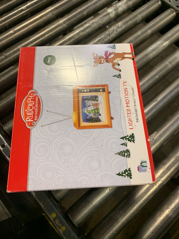 Photo 1 of Rudolph 8-1/2" Action Musical Lighted TV The Red Nose Reindeer and Friends