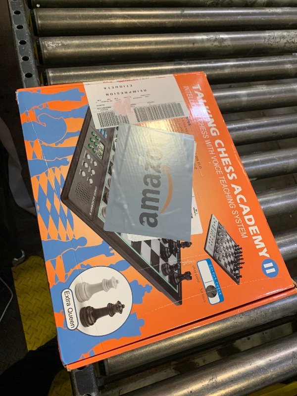 Photo 1 of LC2B Advanced Electronic Chess Set with ELO 2200+ Engine & Talking AI Tutor, Comfortable Size Electronic Chess Board Perfect for Chess Lovers, Smart Computer Chess Game Set with Strong Magnet(Black)