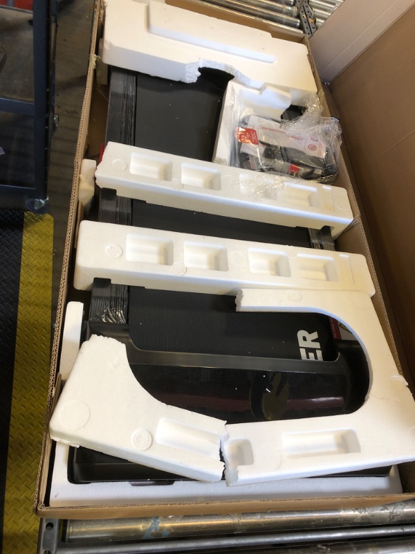 Photo 1 of TRAILVIBER Walking Pad Treadmill with 12% 9-Level Auto Incline, 450 lbs Capacity RGB LED Screen, Bluetooth Speaker Under Desk Treadmill, Compact Treadmills for Home Hiking, Black