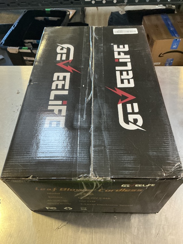 Photo 1 of GEVEELIFE Leaf Blower Cordless, 650CFM & 3 Speed Levels, Electric Cordless Leaf Blower with 2 * 5.0Ah Battery Powered, Blowers for Lawn Care, Yard, Blowing Leaves, Dust, Snow