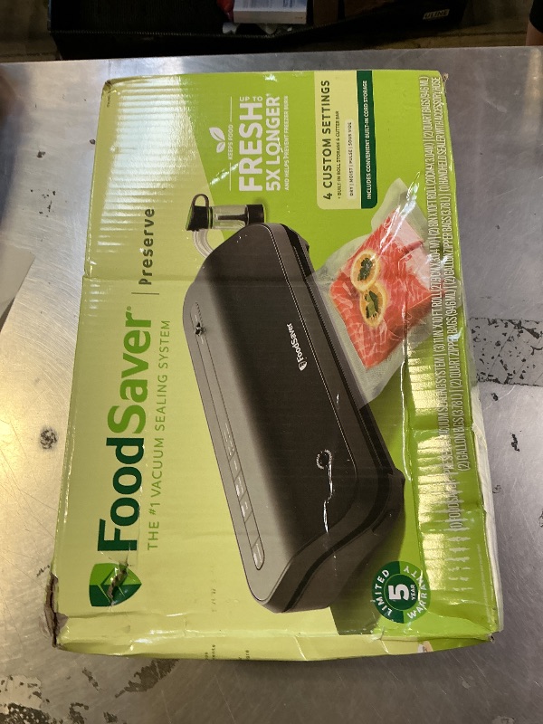Photo 1 of FoodSaver Preserve Vacuum Sealing System Starter Kit with Bags and Rolls