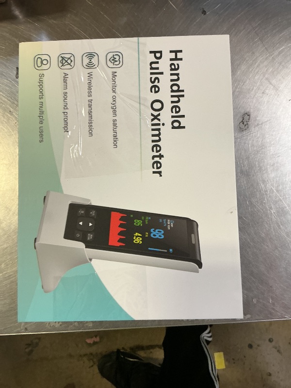 Photo 1 of Pulse Oximeter Fingertip Handheld Pulse Oximeter With Continuous Monitor Blood Oxygen Saturation Monitor for Adults Rechargeable Monitor Oxygen Meter For SpO2/PR/PI