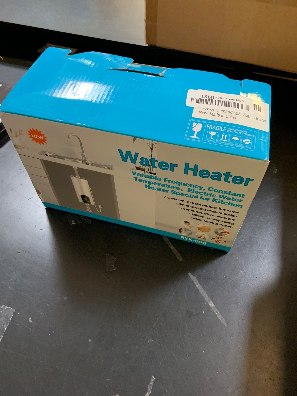 Photo 1 of Tankless Water Heater Electric Under Sink, 3500W Portable Hot Water Heater with Digital Display, Instant On-Demand Heater for Kitchen/Bathroom, 110V Compact Design, Energy Saving & Adjustable 85-140?