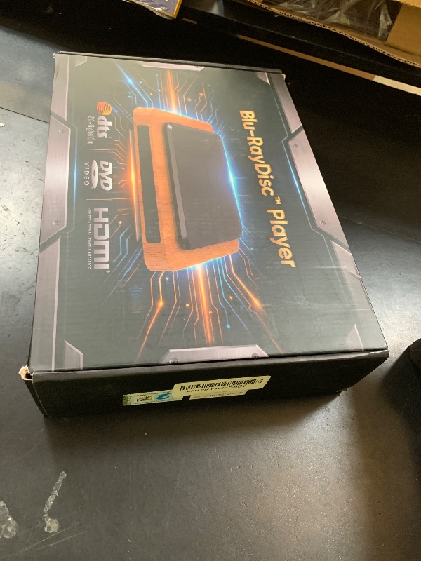 Photo 1 of 1080P Full HD Blu-ray Player with HDMI&AV, Dolby Digital, USB Playback, Region A1 Blu-ray & All Region DVD Support, Includes Remote & Cables