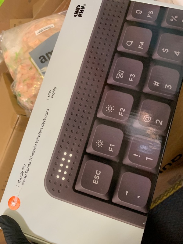 Photo 1 of nuphy Node75 Wireless Mechanical Keyboard, 75% Hot Swappable Custom Low Profile Keyboard, 84 Keys Computer Gaming Keyboards, Supports Touch Gestures, PBT Keycaps, RGB Backlit, Bluetooth/2.4GHz/USB-C
