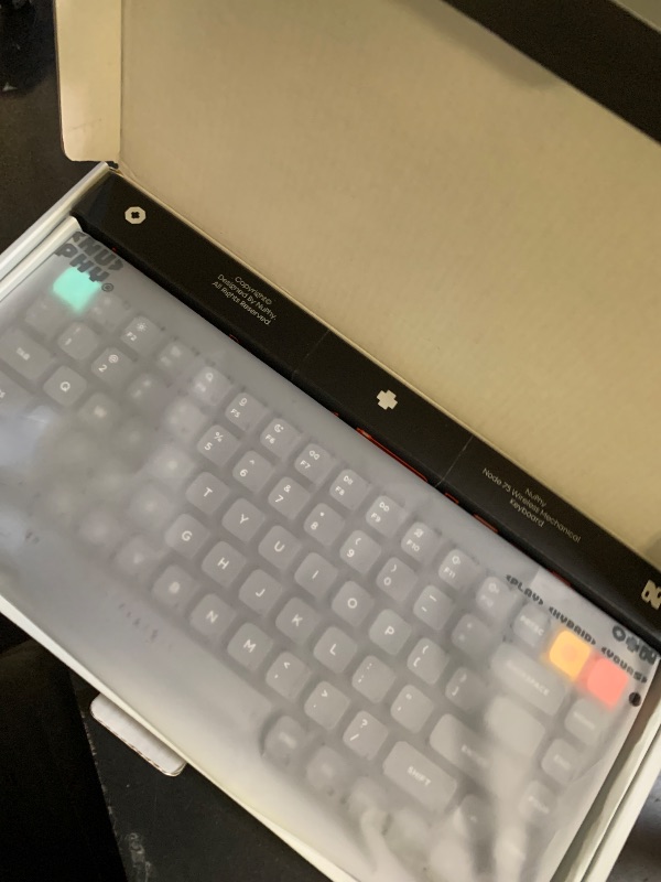 Photo 1 of nuphy Node75 Wireless Mechanical Keyboard, 75% Hot Swappable Custom Low Profile Keyboard, 84 Keys Computer Gaming Keyboards, Supports Touch Gestures, PBT Keycaps, RGB Backlit, Bluetooth/2.4GHz/USB-C