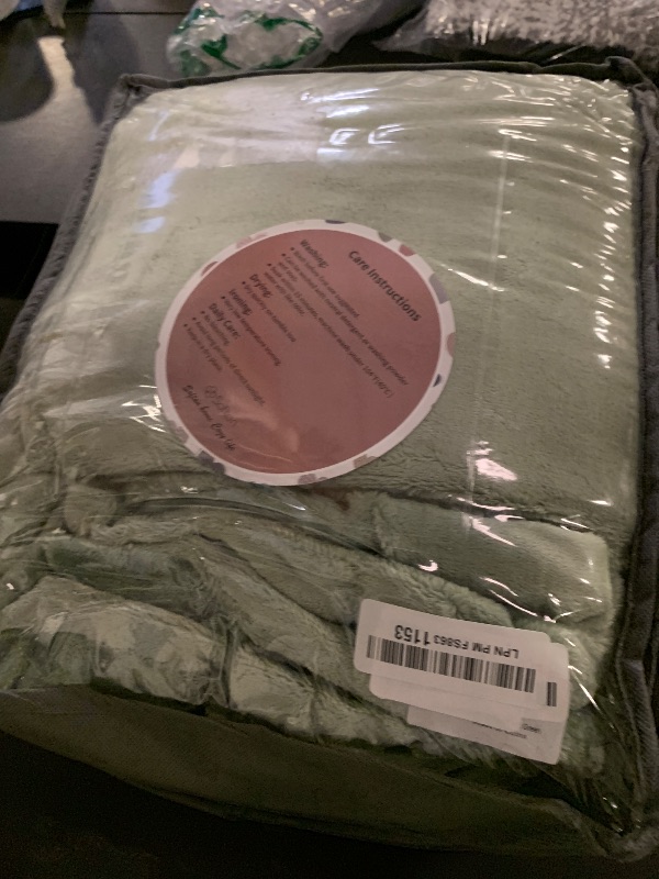 Photo 1 of BEDELITE Flannel Sheets Queen Size Sage Green - Super Soft Fleece Sheets Set Fluffy Extra Plush, 4 Piece(Include Fitted Sheet, Flat Sheet, 2 Pillowcases)
