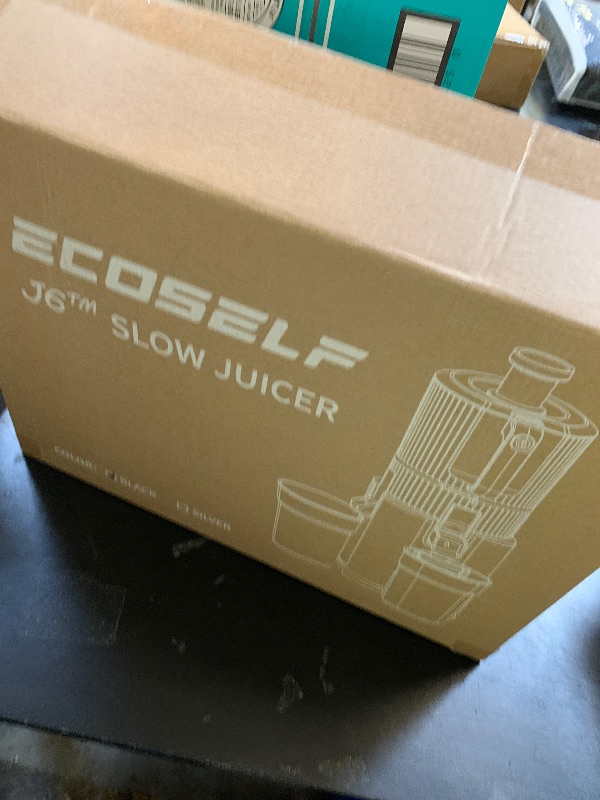 Photo 1 of ECOSELF Cold Press Juicer with 3 Filters (For Juice/Sorbet/Nut Milk), Juicer Machines With 6.0" Wide Mouth Hopper, Self Feeding & Hands-Free Design, Juicer for Family Gathering Party, With Brush