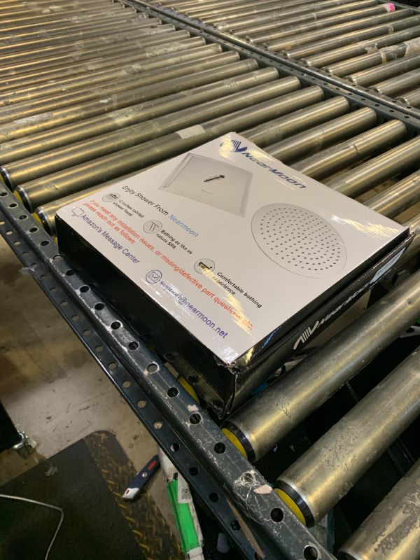 Photo 1 of NearMoon Rain Shower Head, High Flow Stainless Steel Square Rainfall Shower, Waterfall Bath Shower Body Covering, Ceiling or Wall Mount (12 Inch, Brushed Nickel)