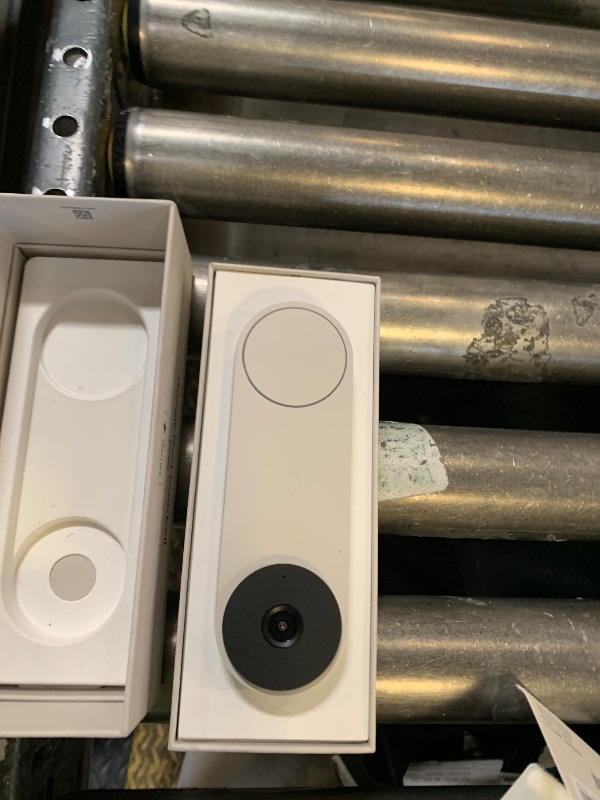 Photo 1 of Google Nest Doorbell (Wired, 3rd Gen) - 2K Video and Gemini, Live View, Night Vision, 2-Way Audio - Works with Google Home - 2025 Model - Linen