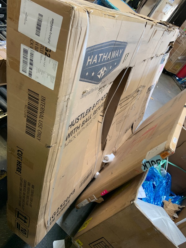 Photo 1 of Hustler 8ft pool table with ball return black with blue felt 