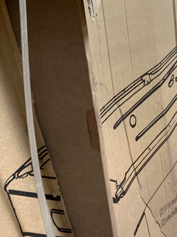 Photo 1 of Hustler 8ft pool table with ball return black with blue felt 