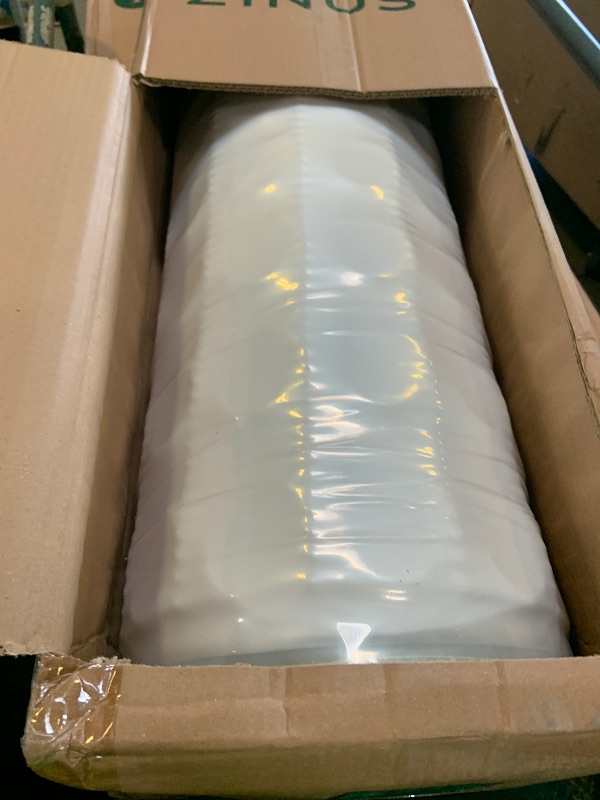 Photo 1 of Zinus 10 Inch Foam and Spring Hybrid Mattress [New Version], Full, Fiberglass Free, Medium Firmness, Durable Support, Certified Safe Foams & Fabric, Mattress in A Box