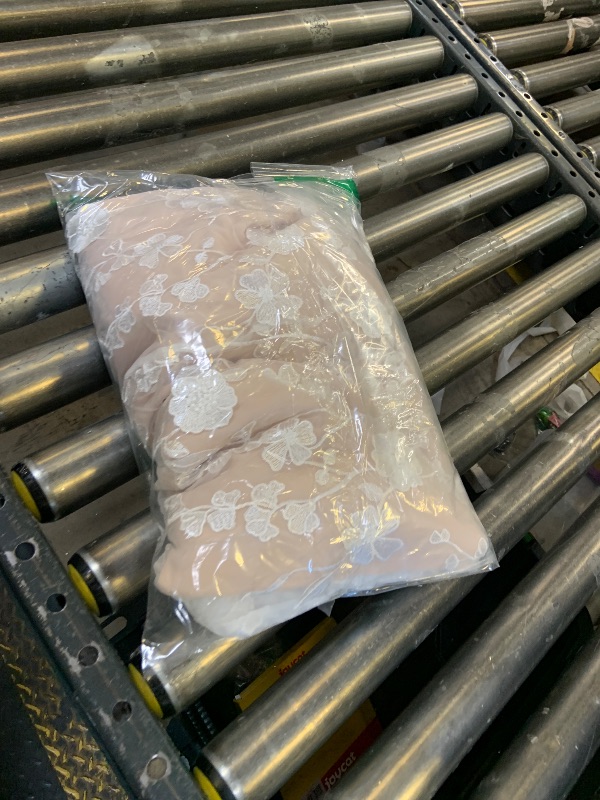 Photo 1 of Women's 3D Floral Embroidery Dress Ruffle Sleeve Fishtail Lace Bodycon Party Cocktail Mini Dress (US, Alpha, X-Large, Regular, Regular, White)